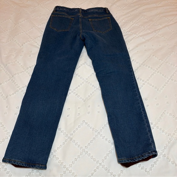 Blue Mountain Women's size 6 Fleece Lined Med Wash Straight Leg Jeans - Picture 11 of 11